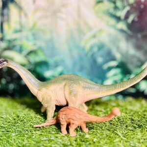 Set of 2 Brachiosaurus Dinosaur Toys – Realistic Jurassic Figures