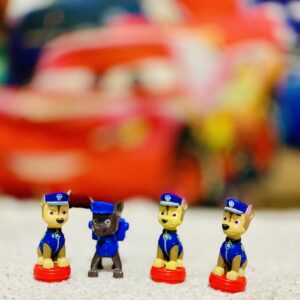Set of 4 Paw Patrol Police Pups