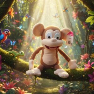 Interactive Farting Monkey Plush