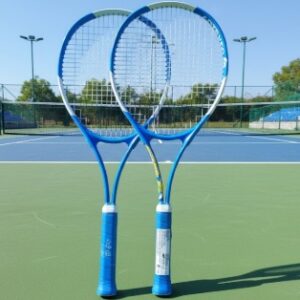 2 Blue Tennis Rackets