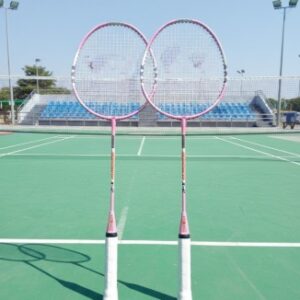 2-Piece Pink Badminton Rackets Set