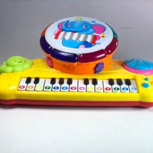 MUSP00002 Kids Drum & Piano Musical Toy Set with Lights & Melodies
