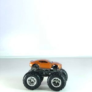Hot Wheels Monster Trucks Chevrolet Camaro Die-Cast Truck – 1:64 Scale Orange Crash & Competition Vehicle