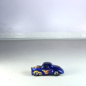Hot Wheels '41 Willys HW Flames 2016 Die-Cast Car – Dark Blue Collectible Vehicle
