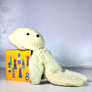 Vintage Eden Sheep Plush Toy – Cream-Colored Lamb Stuffed Animal Collectible