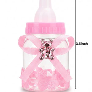 Baby Shower Mini Feeding Bottle Favor Set – 15 Candy Bottles with 2 Bottle Openers