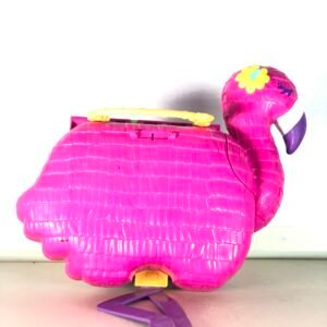 Polly Pocket Flamingo Party Playset – Portable Compact with 26 Surprises