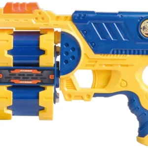 ZURU X-Shot Excel Xcess Blaster – Dual Cylinder Foam Dart & Disc Launcher(with 3 Bullets)