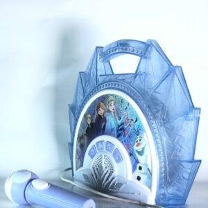 eKids Disney Frozen Karaoke Microphone with Bluetooth Speaker – Kids Singing Toy