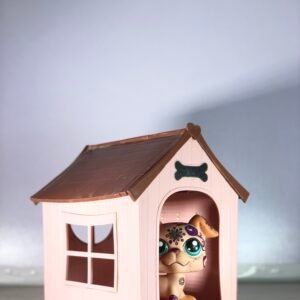Littlest Pet Shop Family Doghouse Playset – Boxer Puppy with Doghouse