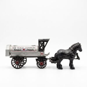 ERTL Texaco Horse & Tanker #8 Die-Cast Coin Bank – 1991 Vintage Collector’s Series (Heavy Weight)