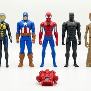 Set Of 6 Action Figures 12 inch with Red Back Accessory that Interacts