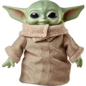 Star Wars Grogu Plush Toy (Eyes Open and Close)(Talking Sound) – 11-Inch Soft Stuffed Figure