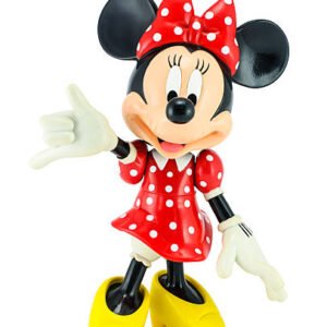 Disney Minnie Mouse Poseable Figure – Red Polka Dot Dress Collectible Character Toy