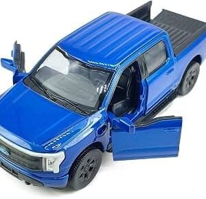 Ford F-150 Lightning EV Die-Cast Metal Pickup Truck – Blue 1:36 Scale Toy