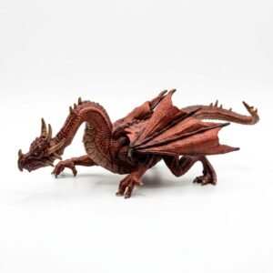 Realistic Hand-Painted Dragon Statue Unique Fantasy Table Decor Collectible