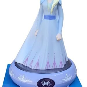 Disney Frozen Elsa 3D Night Light Lamp – Blue Base Decorative Bedside Light