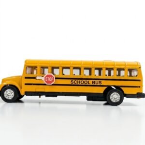 Yellow Die-Cast School Bus Toy – Classic Miniature School Bus Model
