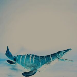 Mosasaurus. Dinosaur Figurine with Movable Jaw