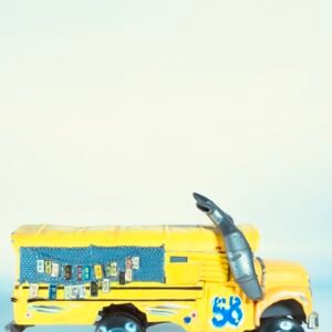 Disney Pixar Cars 3 Miss Fritter Die-Cast Toy Car – Demolition Derby School Bus Collectible (Heavy Weight)