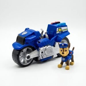 PAW Patrol Moto Pups Chase Deluxe Motorcycle Spin Master Pull Back Vehicle with Figure