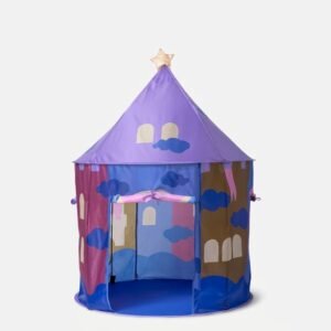 Princess Castle Play Tent for Kids (Purple and Blue)
