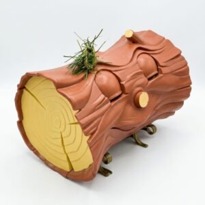 Animated Talking Wooden Log Toy – Interactive Character Figure